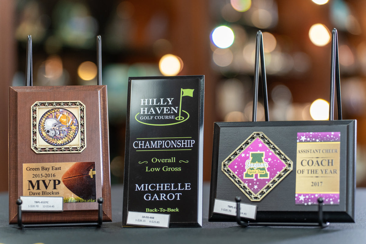 Sports Plaques, personalized by Global Recognition