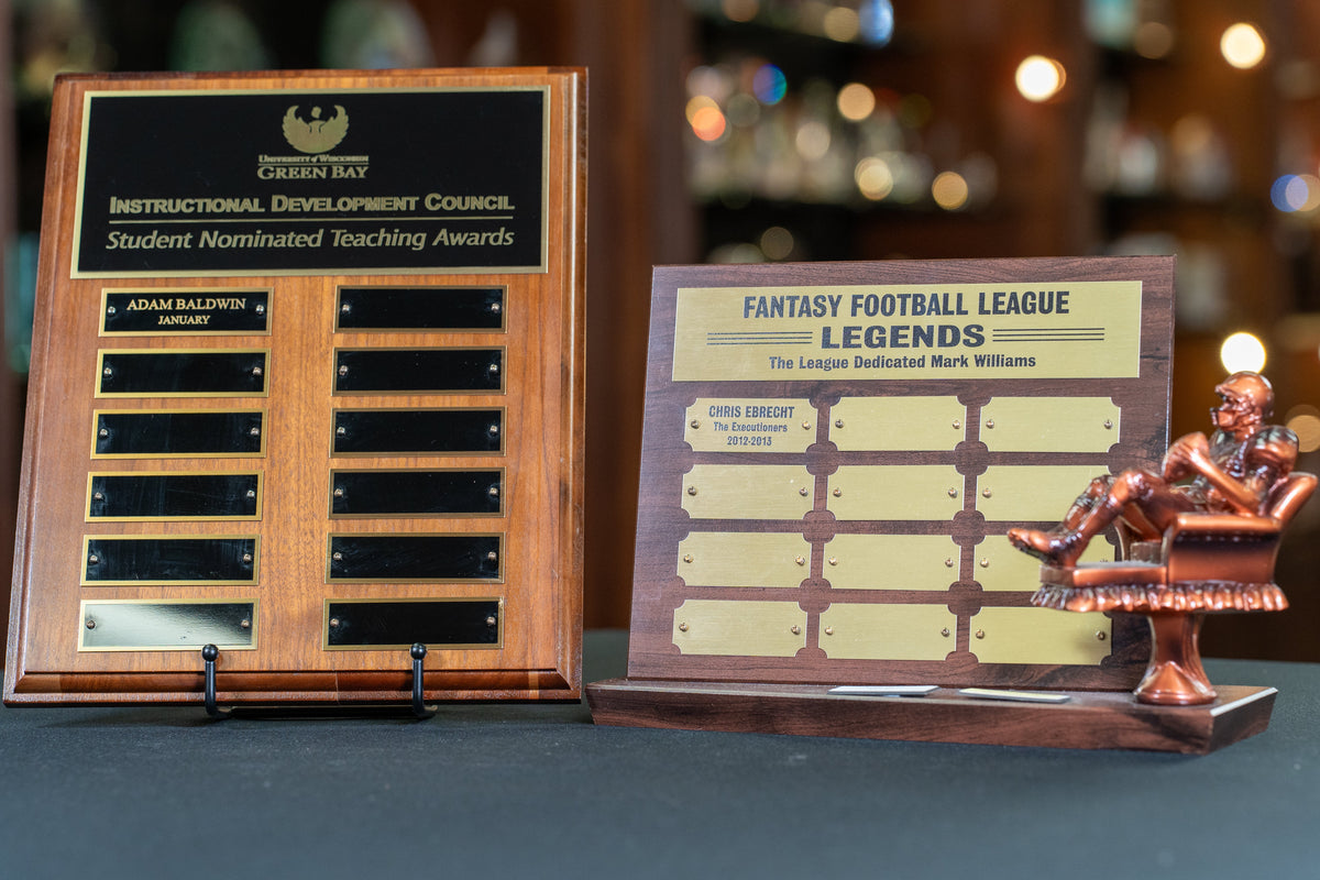 Perpetual Plaques and Trophies, personalized by Global Recognition