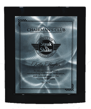Ebony Crescent Recess Plaque with Full Color Imprint