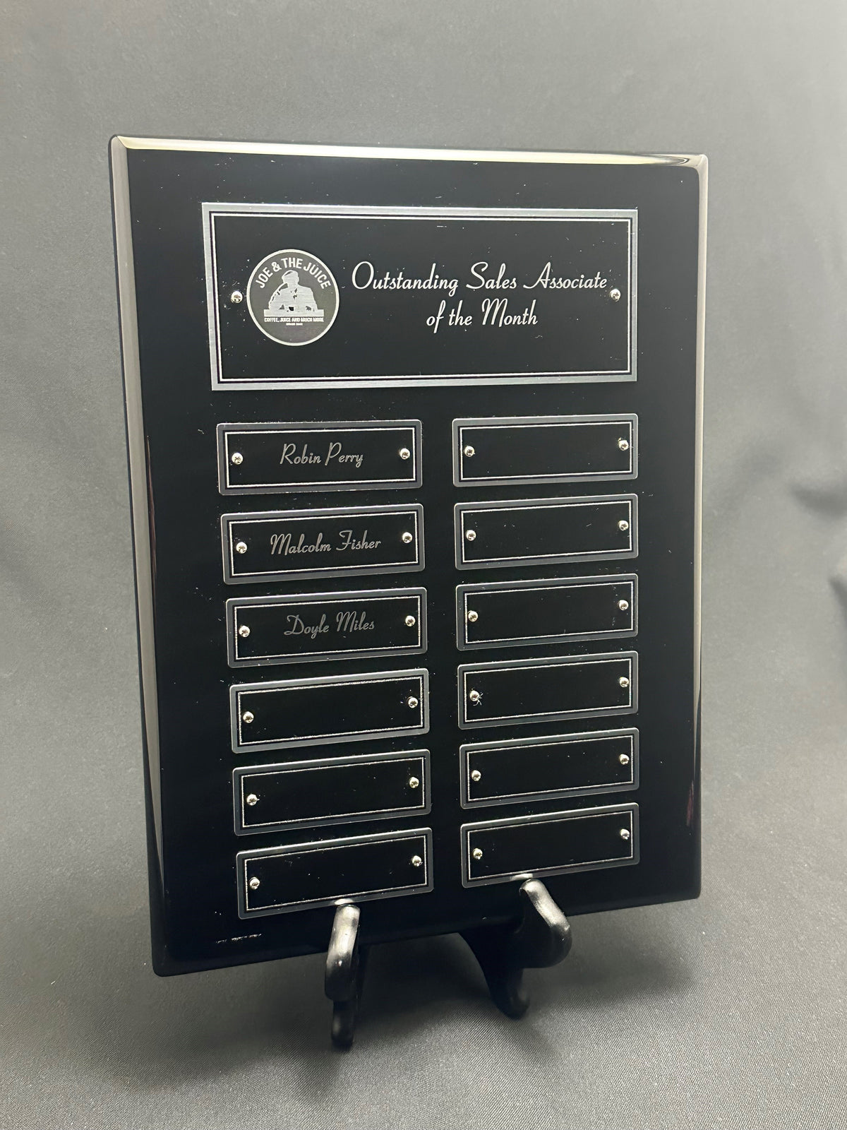 Perpetual Ebony Piano Finish Plaque, 9x12