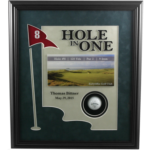Hole In One Framed Award w/ Full Color