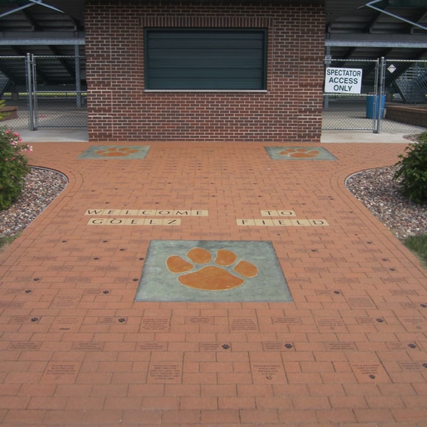 Engraved fundraising bricks