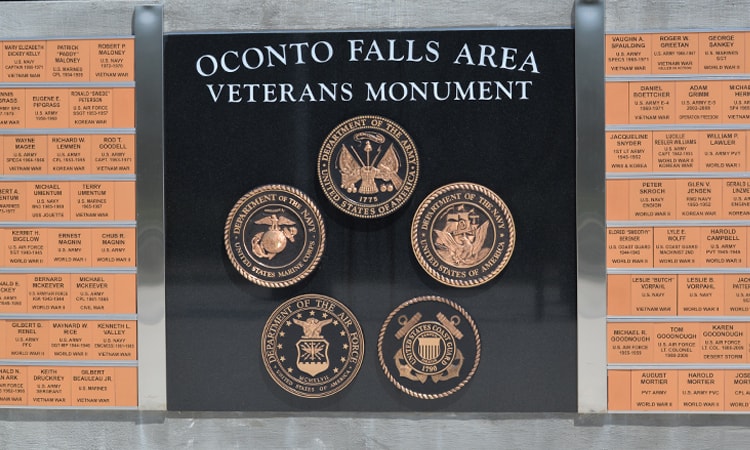 Oconto Falls Veterans Monument