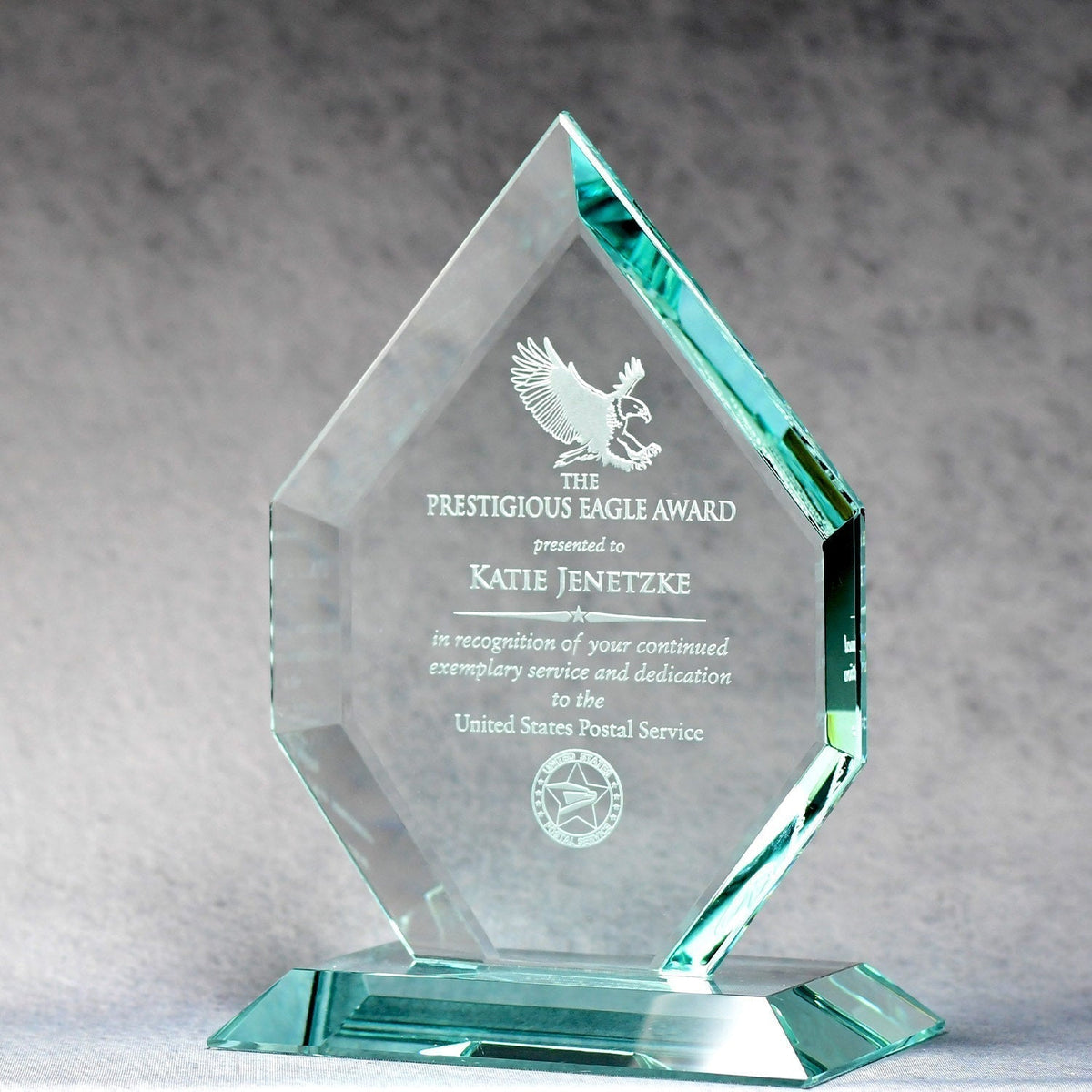 Liberty Diamond Jade Award, 13 in, left side view