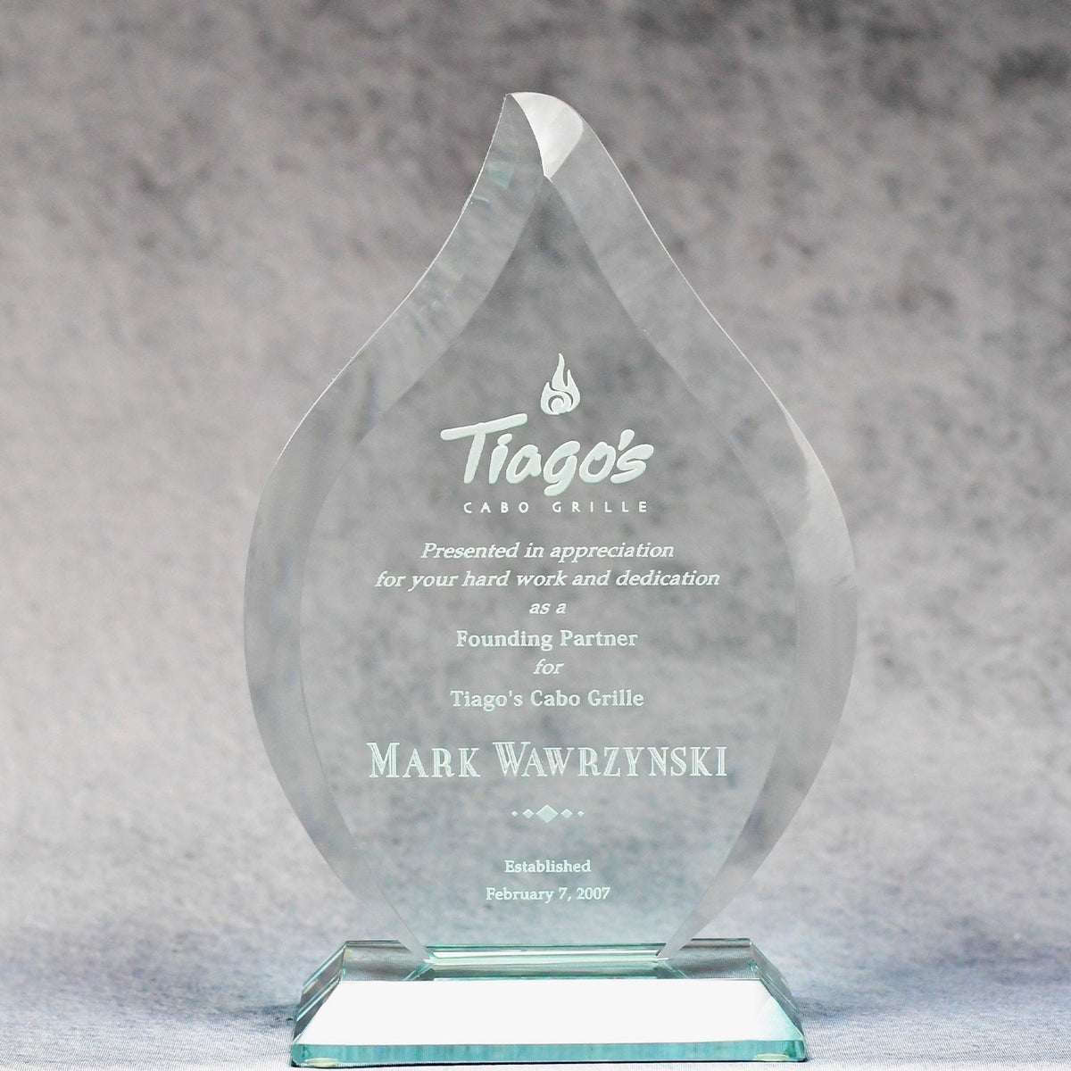 Jade Glass Fire | Global Recognition Inc