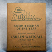Leatherette Plaque - Rawhide | Global Recognition Inc