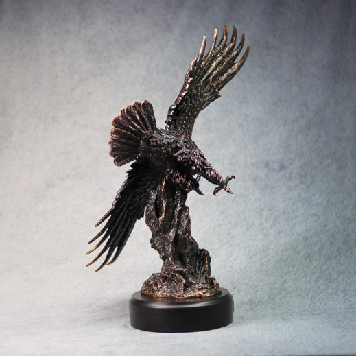 Copper Finish Eagle - Small, back view