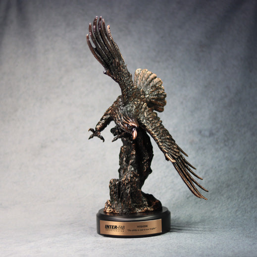 Copper Finish Eagle - Small, front view