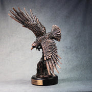 Copper Finish Eagle - Small, left side view