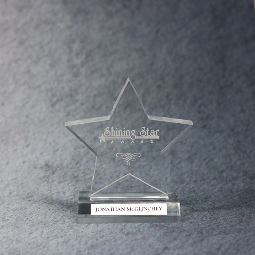 Acrylic Star On Base | Global Recognition Inc
