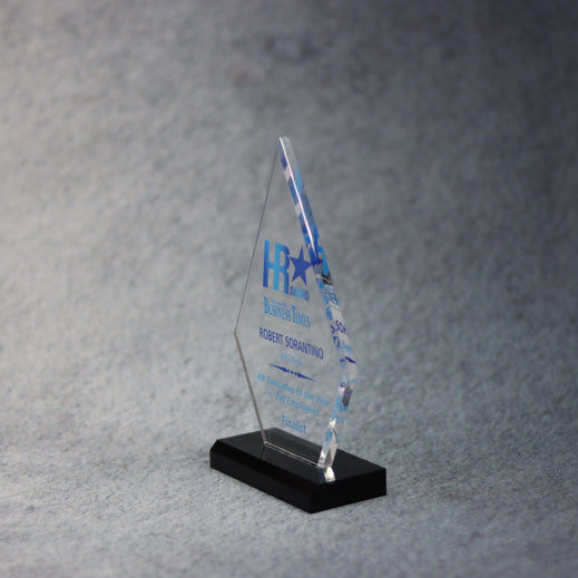 Acrylic Diamond On Ebony Base | Global Recognition Inc