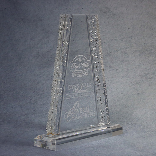 Acrylic Tower With Crinkle Edge | Global Recognition Inc