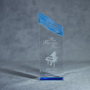 Acrylic Carved Tower, Blue