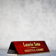 Rosewood Piano Finish Desk Wedge | Global Recognition Inc