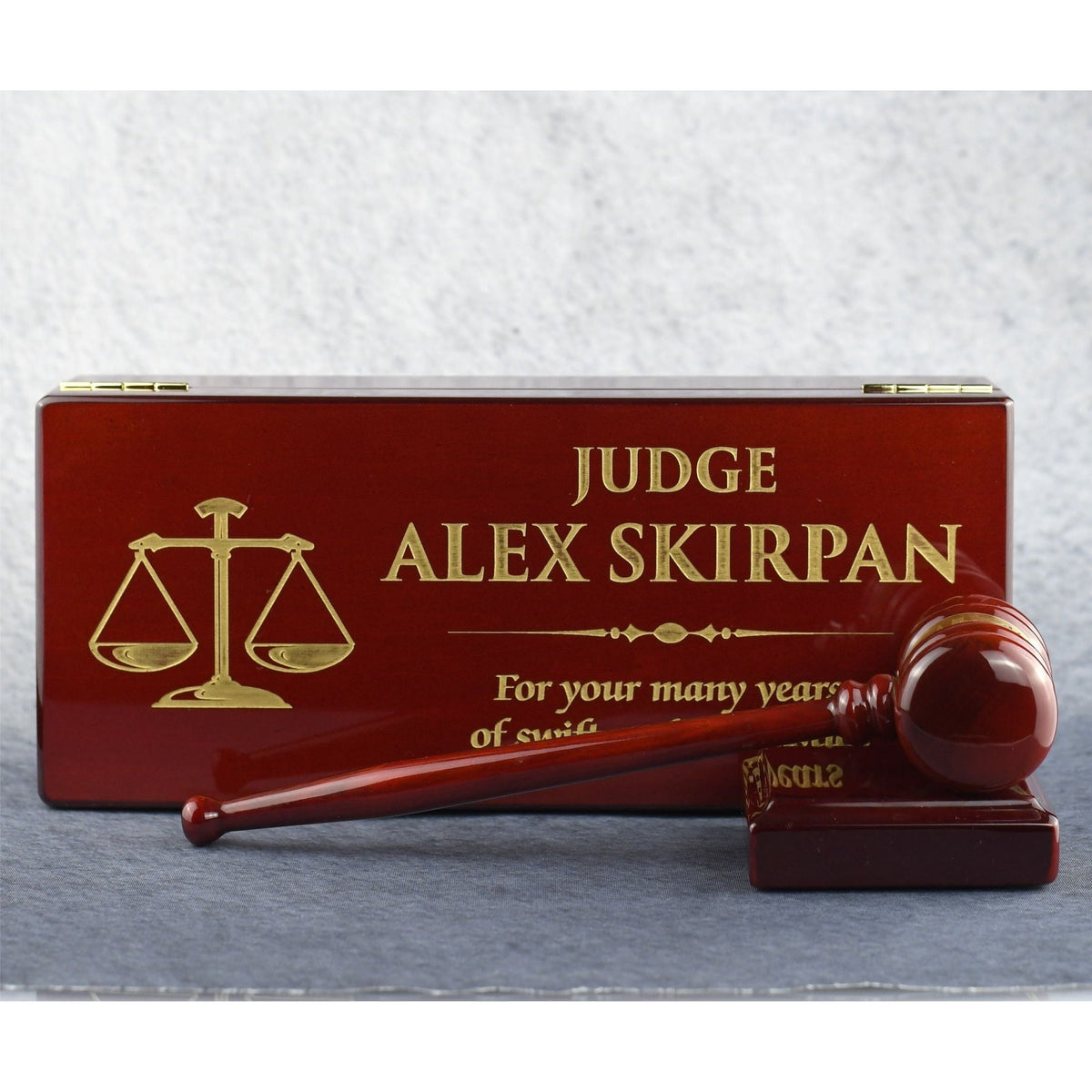 Rosewood Gavel And Case | Global Recognition Inc