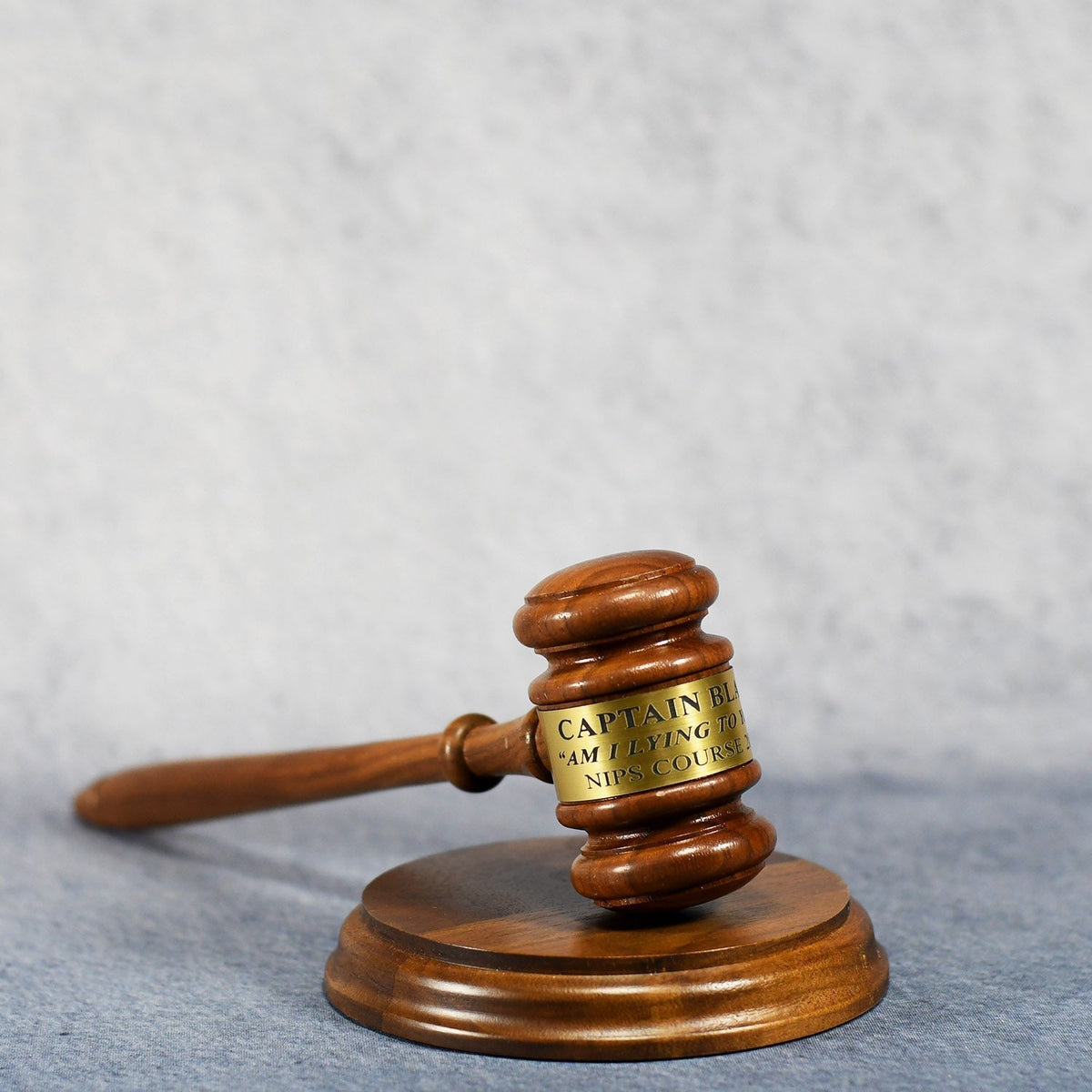 Walnut Gavel With Sounding Block, alternate view 1