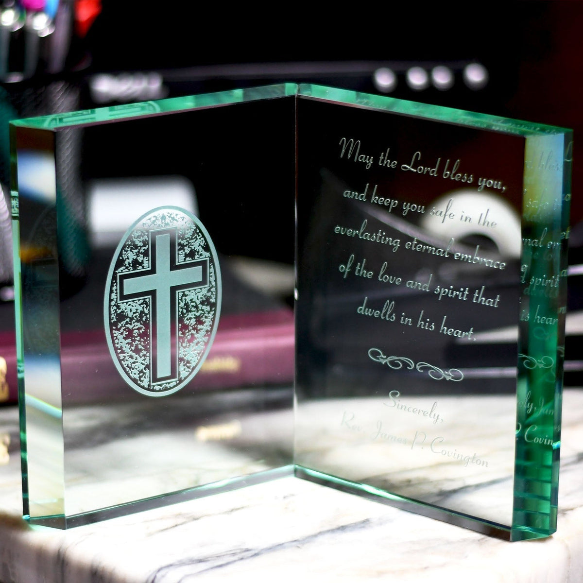 Jade Glass Book | Global Recognition Inc