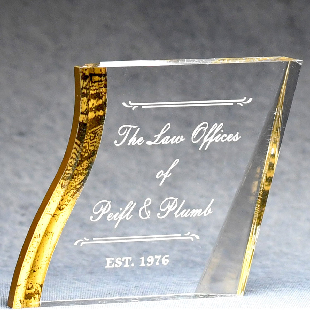 Acrylic Angled Square Paperweight | Global Recognition Inc