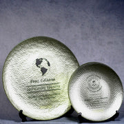 Gold Art Glass Plate | Global Recognition Inc