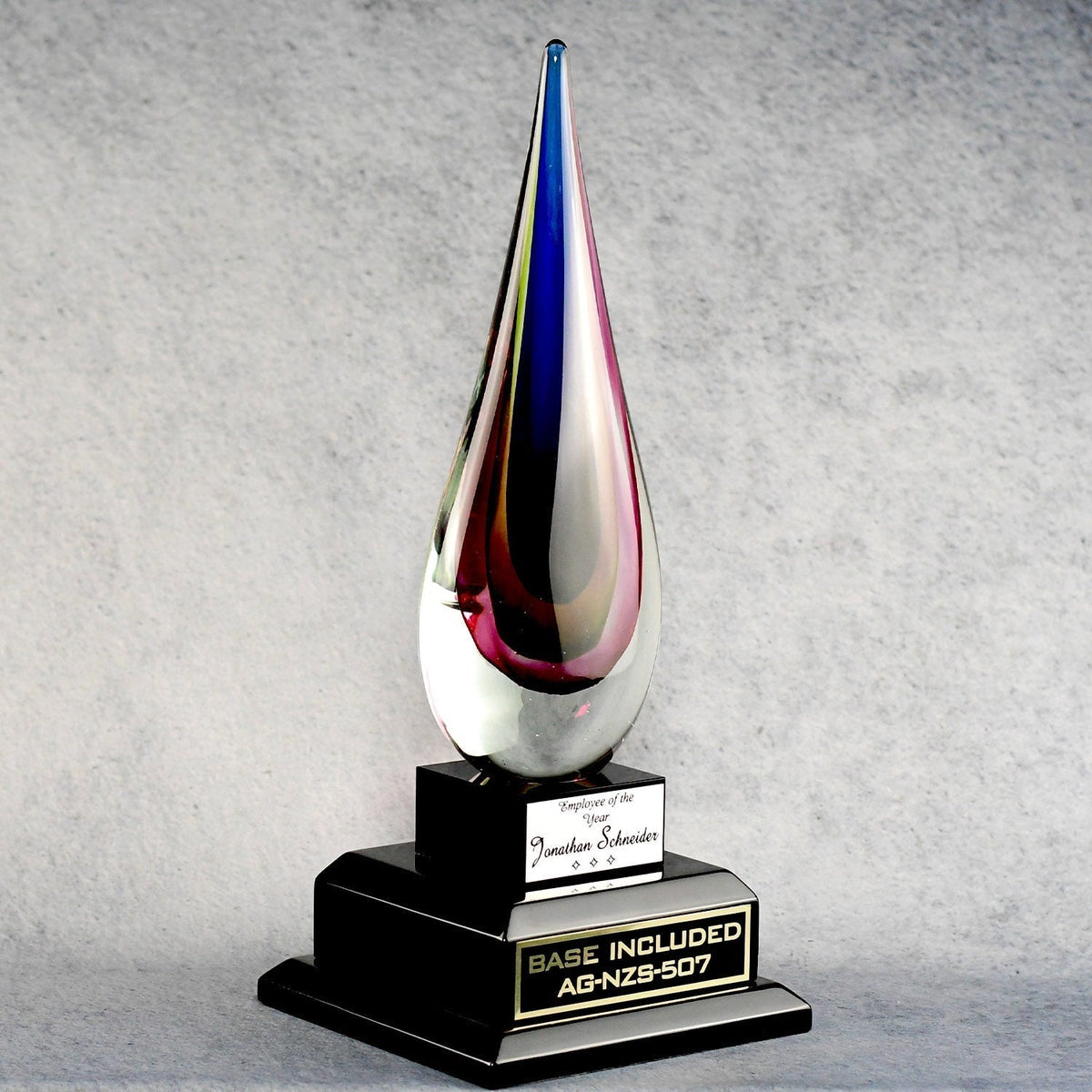 Rainbow Flame Teardrop | Global Recognition Inc