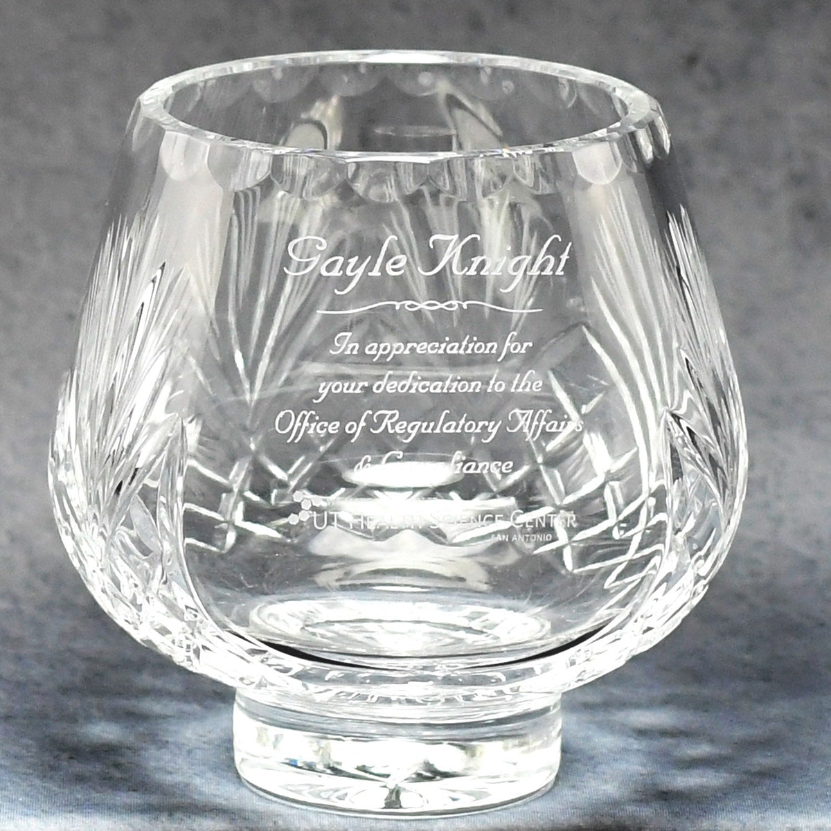 Crystal Rose Bowl | Global Recognition Inc