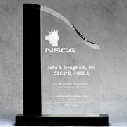 Black Stripe Clear Crystal | Global Recognition Inc