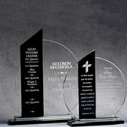 Black Accent Circular Crystal | Global Recognition Inc