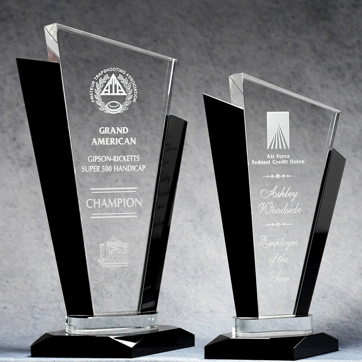 Black Accent Clear Crystal | Global Recognition Inc