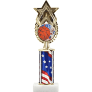 Exclusive Star Figure With Round Column On Black Base | Global Recognition Inc