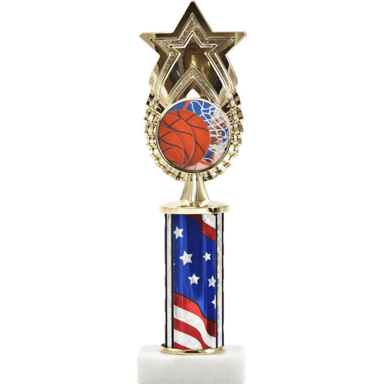 Exclusive Star Figure With Round Column On Black Base | Global Recognition Inc