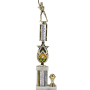 Two-Tier Trophy With Star Riser | Global Recognition Inc