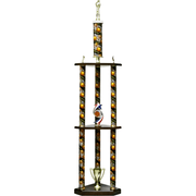 Three-Tier Three Pillar Trophy | Global Recognition Inc