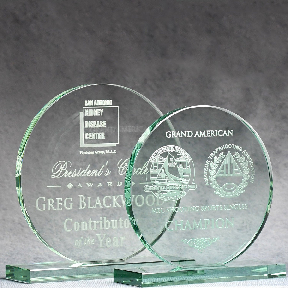 Jade Glass Circle | Global Recognition Inc