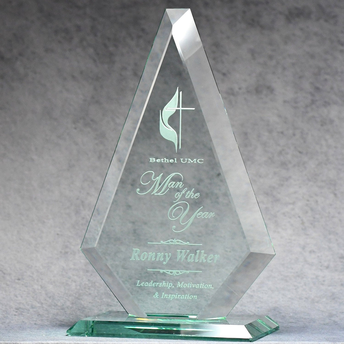 American Diamond Jade Award, 13 in, left side view