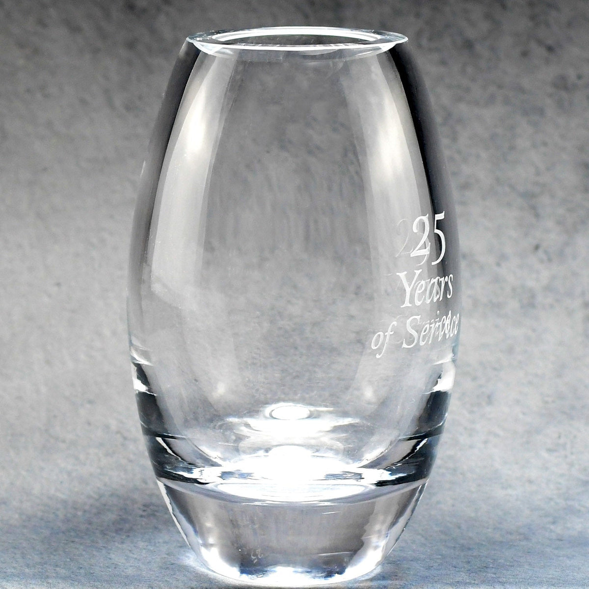 Lead Crystal Barrel Vase | Global Recognition Inc