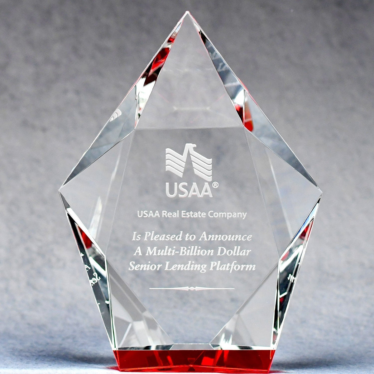 Multi-Faceted Crystal Hexagon | Global Recognition Inc