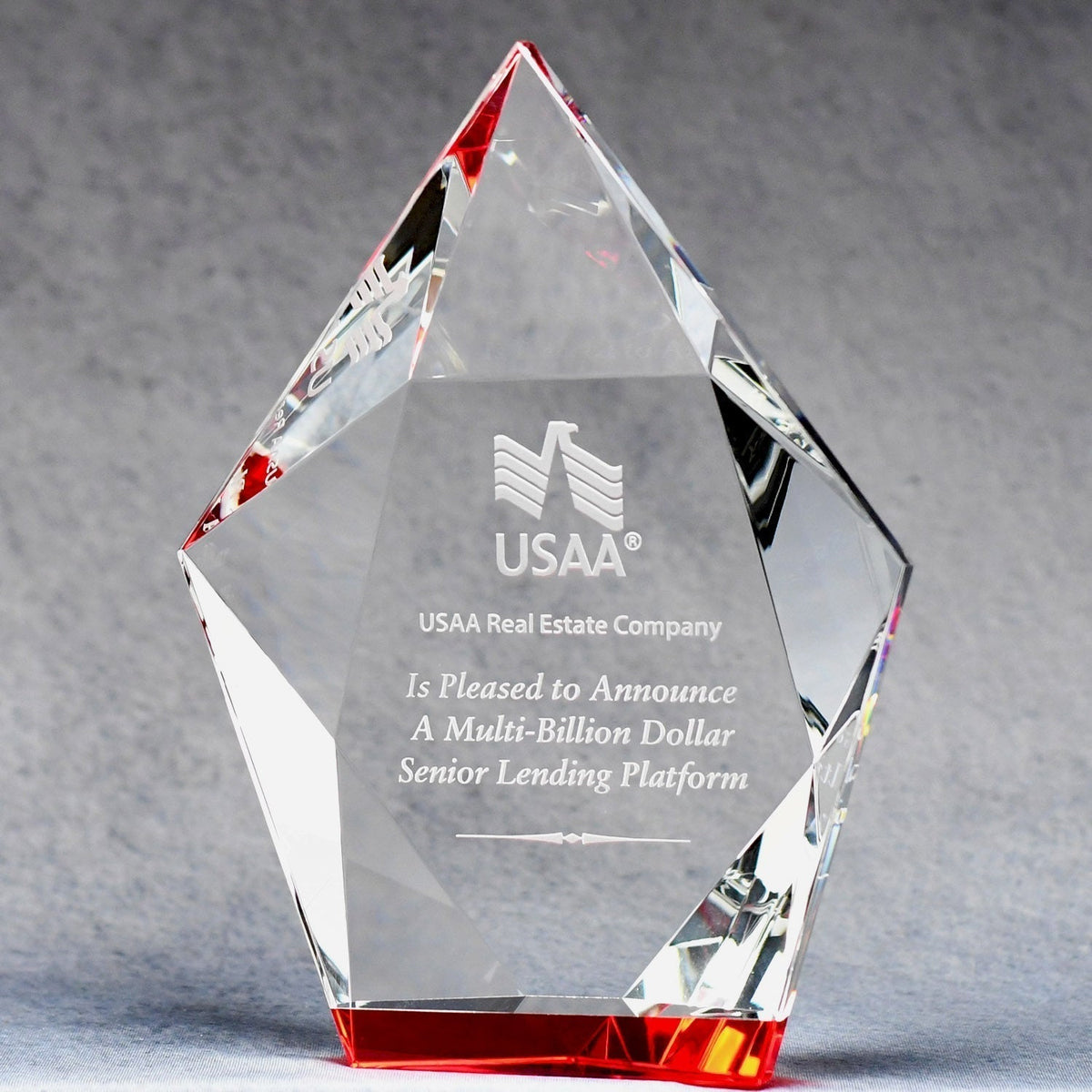 Multi-Faceted Crystal Hexagon | Global Recognition Inc