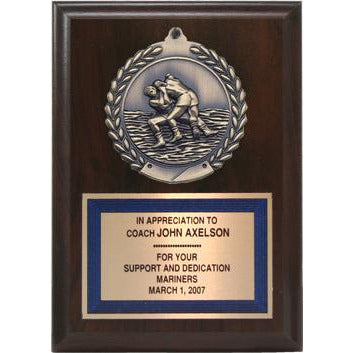 Value Line Medallion Plaque, Wrestling