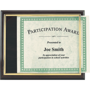 Slide-In Certificate Plaque | Global Recognition Inc