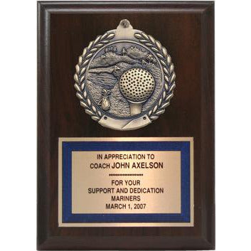 Value Line Medallion Plaque, Golf