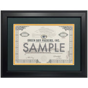 Frame for Stock Certificate, Matte Black