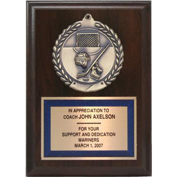 Value Line Medallion Plaque, Hockey
