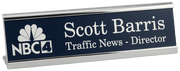 Standard Silver Sign/Name Plate, 8"x2"