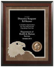 Framed Award -Eagle Head Mat GFR-00071