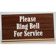 Walnut Sign on Gold Stand