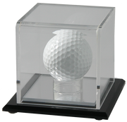 Golf Ball Display Case w/Mirrored Base
