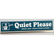 Sign/Name Bar with Gold Base