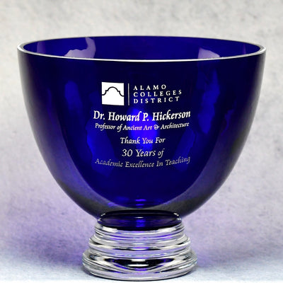 Cobalt Crystal Bowl