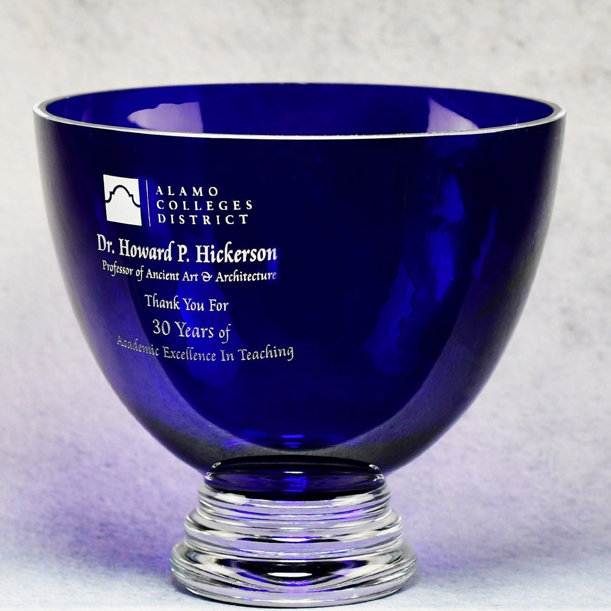 Cobalt Crystal Bowl | Global Recognition Inc