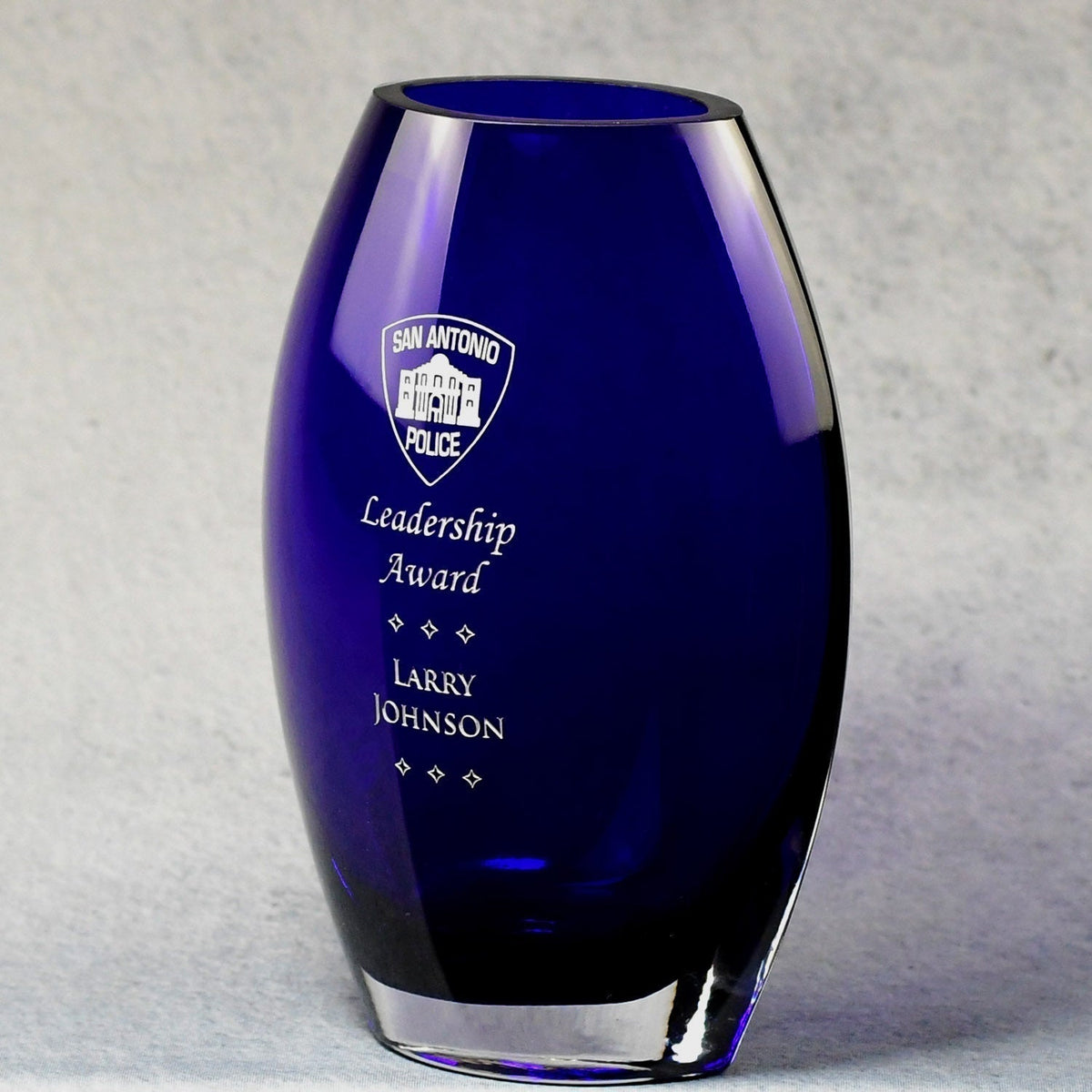 Cobalt Crystal Vase | Global Recognition Inc